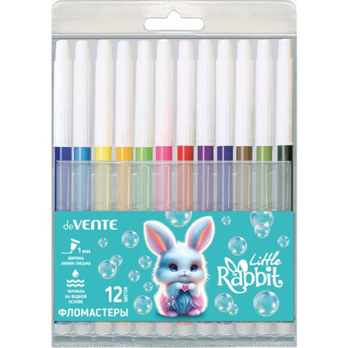 Фломастеры 12цв deVente Little Rabbit 5081622/12
