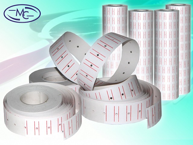 Ценник 21*12 мм 1000 шт. белый для этикет-пистолета Basir МС-701