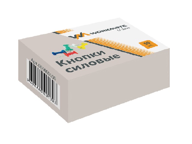 Кнопки-гвозди WM 50шт 9мм цветные 066000100