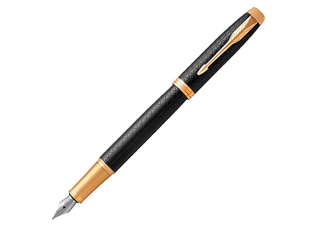 Ручка Parker перьевая IM Premium синяя капсула черный корпус 1931646