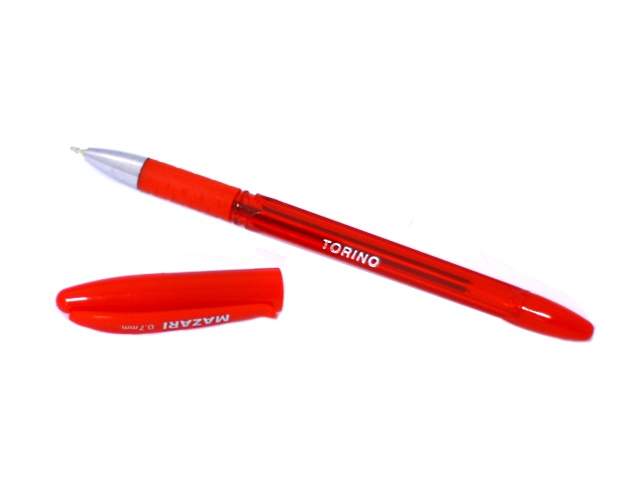 Ручка масляная Mazari Torino красная 0.7мм M-5701-72