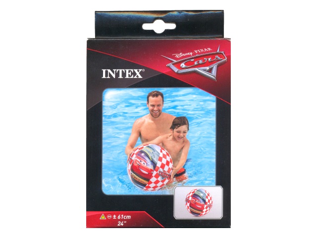 Мяч надувной Intex  61см Cars 58053