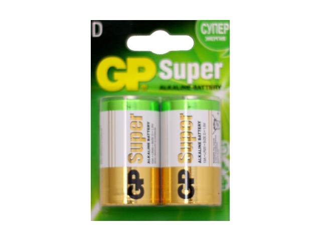 Батарейка бочка GP LR20 1.5V Super щелочная 13A