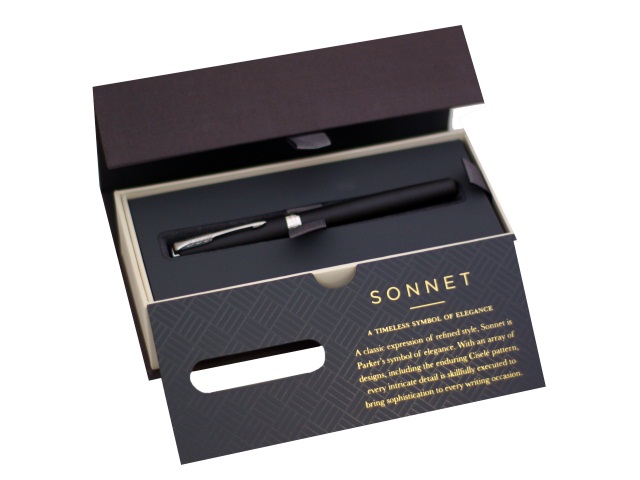 Ручка Parker роллер Sonnet Core черная 0.5мм черный корпус 1931523