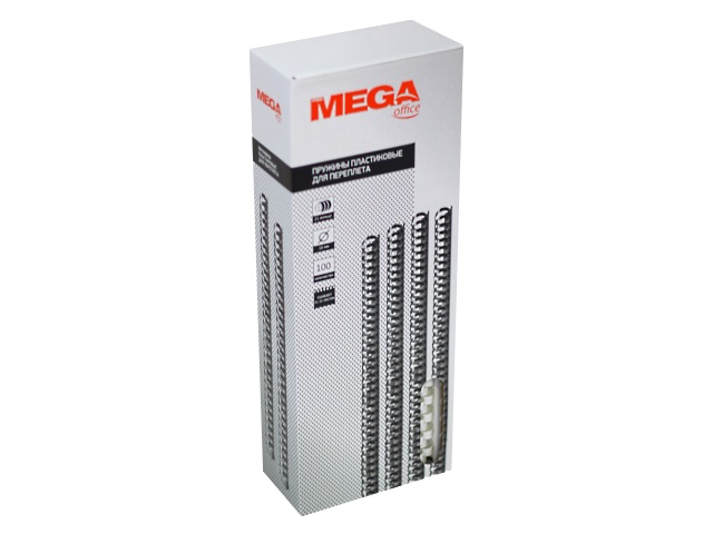 Пружины для брошюровки 10 мм белые 100 шт. ProMega 255081