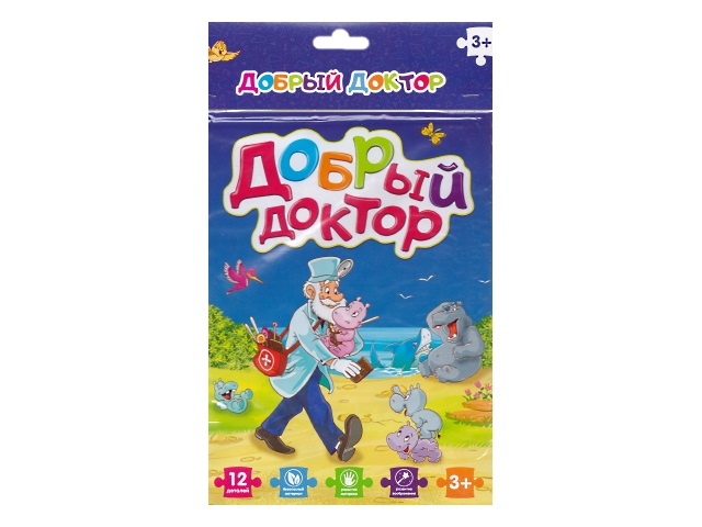 Пазлы мягкие в рамке Malamalama 12 деталей Доктор HG07-19