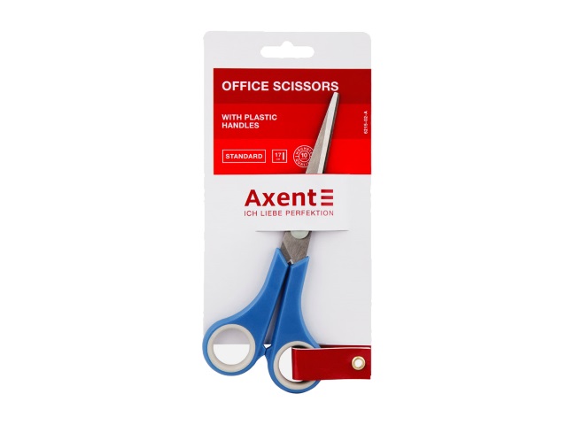 Ножницы 17 см Axent пластиковые ручки синие 6215-02