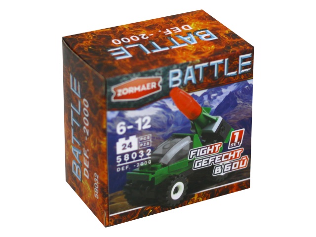 Конструктор   24 детали Zormaer Battle ПВО-2000 58032