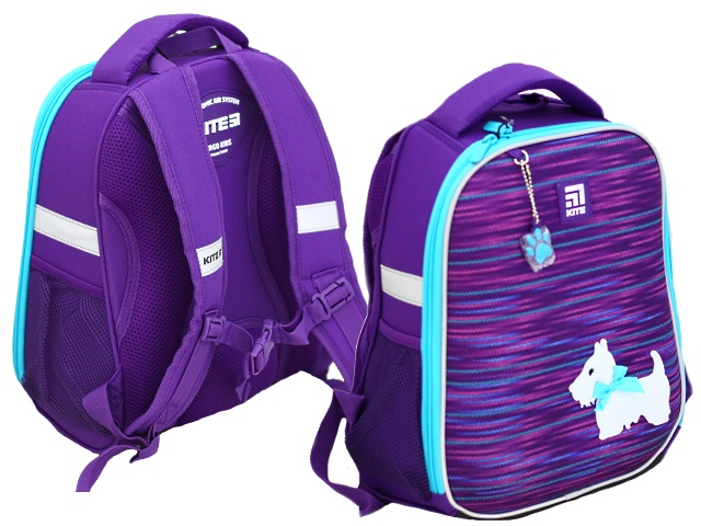 Ранец школьный Kite Cute Рuppy 35*26*13.5см фиолетовый K20-555S-3