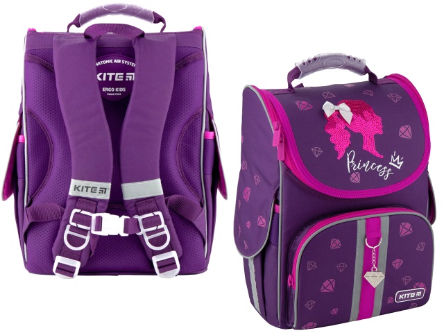 Ранец школьный Kite Education Princess 35*25*13см фиолетовый K20-501S-9