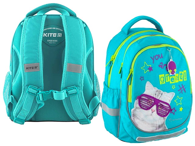 Ранец школьный Kite Education 38*28*16см бирюзовый R20-700M