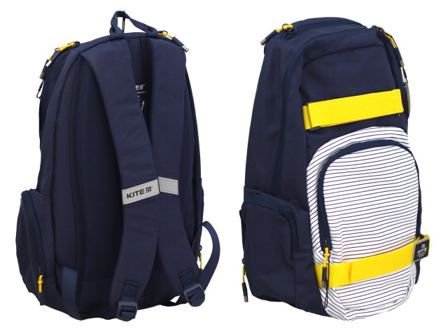 Рюкзак Kite City 46*31*18см синий в полоску K20-924L-2