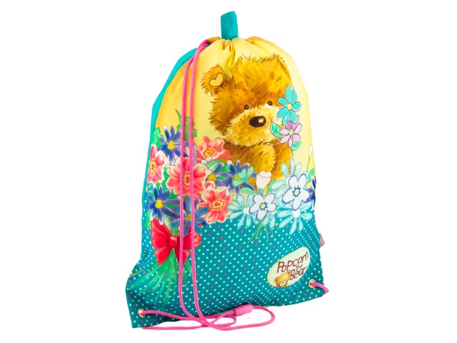 Сумка для обуви Kite Kite Popcorn the Bear 43*31см бирюзовая PO18-600S