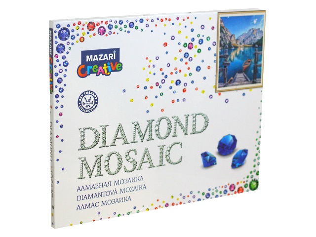 Алмазная мозаика 40*50см Mazari Озеро в горах M-11195