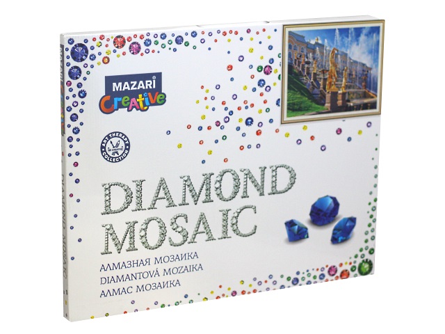 Алмазная мозаика 40*50см Mazari Фонтан Петергофа M-11297
