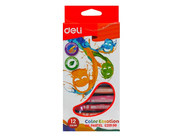 Пастель масляная 12цв Deli Color Emotion EC20100