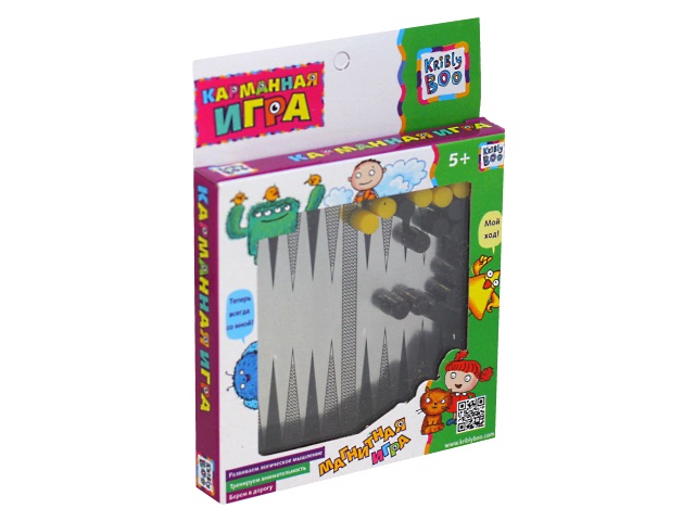 Настольная магнитная игра Нарды Карманная Kribly Boo 68879