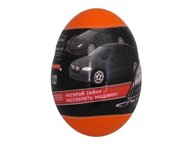 Машинка-сюрприз в яйце Autogrand Black Edition металл 7см 33892