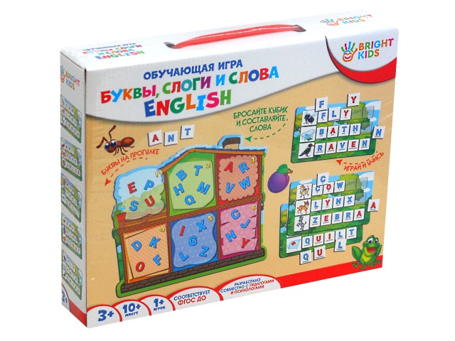 Игра развивающая Bright Kids Буквы. слоги и слова English ИН-7632