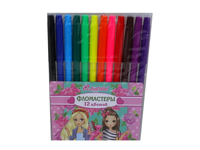 Фломастеры 12цв J.Otten Модницы 828-12