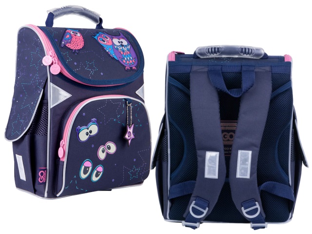 Ранец школьный Kite GoPack Education Magic Owls 34*26*13см синий GO21-5001S-7