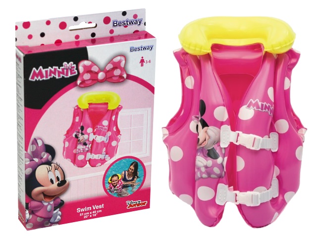 Жилет Bestway 3-6 лет 51*46см Minnie 91070