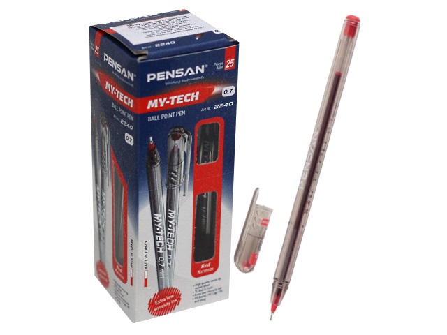 Ручка шариковая Pensan My-Tech красная 0.7мм 2240red