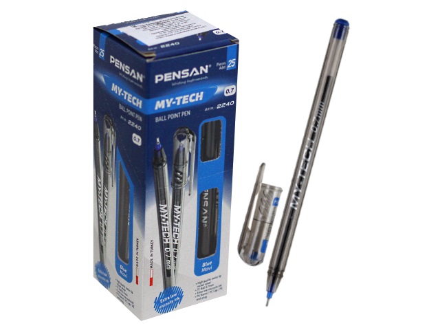 Ручка шариковая Pensan My-Tech синяя 0.7мм 2240blue