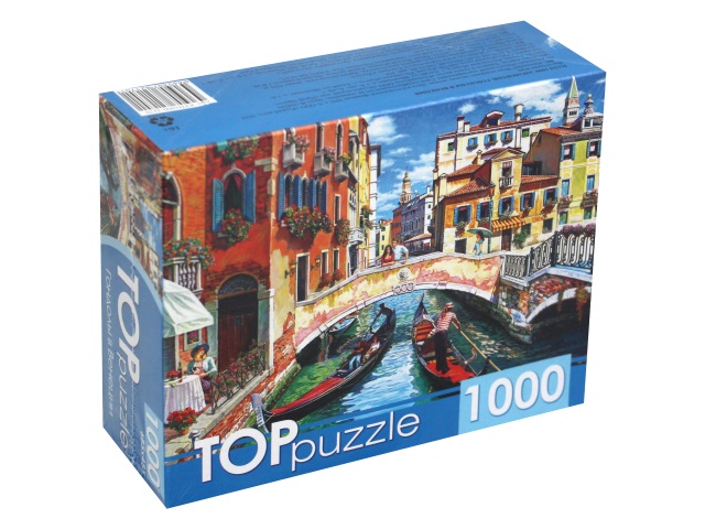 Пазлы 1000 деталей TOPpuzzle Гондолы в Венеции ГИТП1000-2170