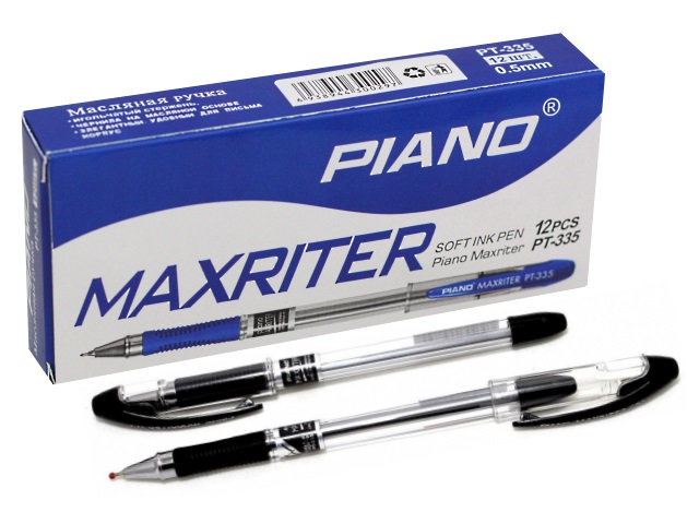 Ручка масляная Piano Maxriter PT-335 черная 0.5мм