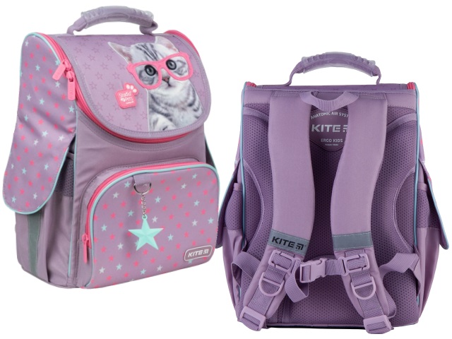 Ранец школьный Kite GoPack Education Studio Pets 35*25*13см сиреневый SP21-501S