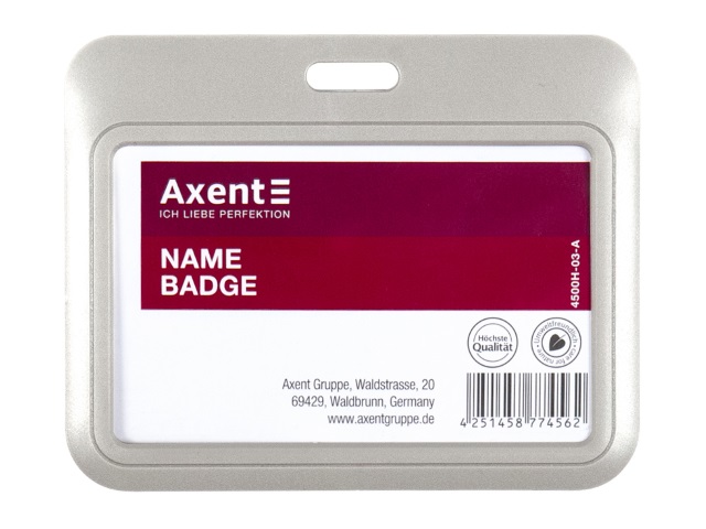 Бейдж слайдер Axent 85*54 мм горизонтальный 4500H-03