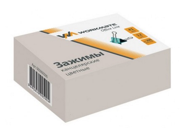 Биндеры набор 12 шт. WM 41мм цветные 065000500