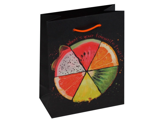 Пакет подарочный бумажный 11.5*14.5*6см Miland Любимый фрукт ППК-6256