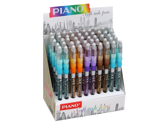 Ручка масляная Piano Soft ink pen синяя 0.5мм PT-272