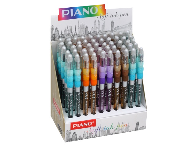 Ручка масляная Piano Soft ink pen синяя 0.5мм PT-272