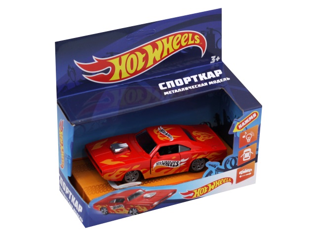 Машина металл Технопарк Hot Wheels Спорткар 12см 1809C514