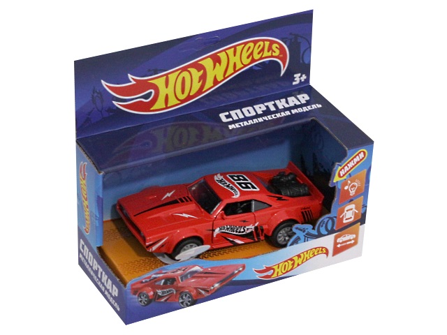 Машина металл Технопарк Hot Wheels Спорткар 12см 1911C160