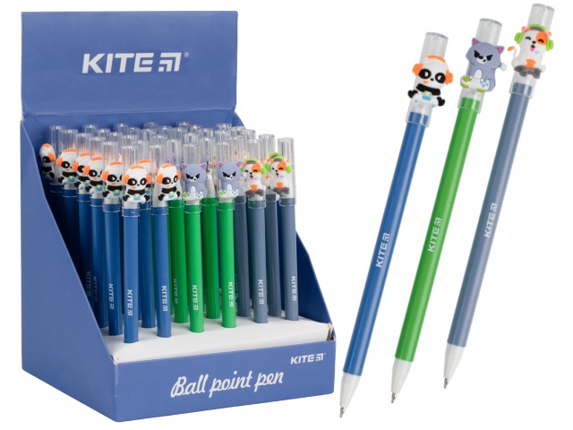 Ручка шариковая детская Kite Game синяя 0.5мм K21-354