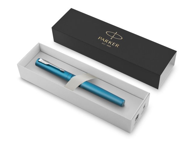 Ручка Parker перьевая Vector XL F21 синяя капсула бирюзовый корпус 2159761