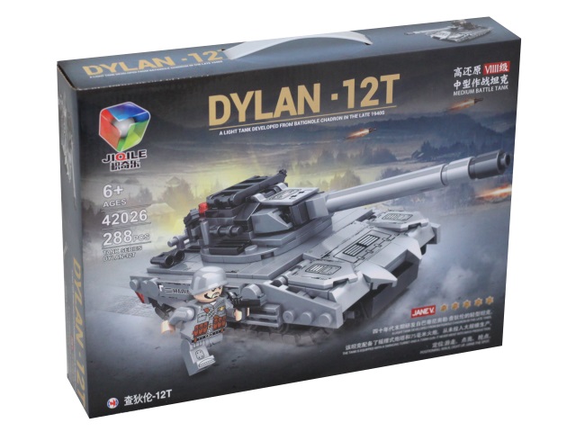 Конструктор  288 деталей Tank Dylan-12T KNS1136