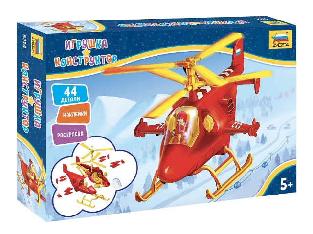 Сборная модель пластик Звезда Детский спасательный вертолет 5214