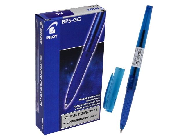 Ручка шариковая Pilot Supergrip Fine 0.7мм синяя BPS-GG-F L
