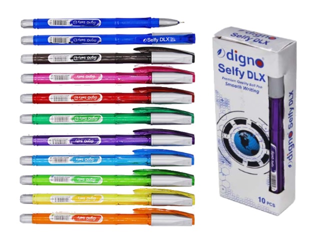 Ручка масляная Digno Selfy DLX синяя 0.7мм DG-10153А