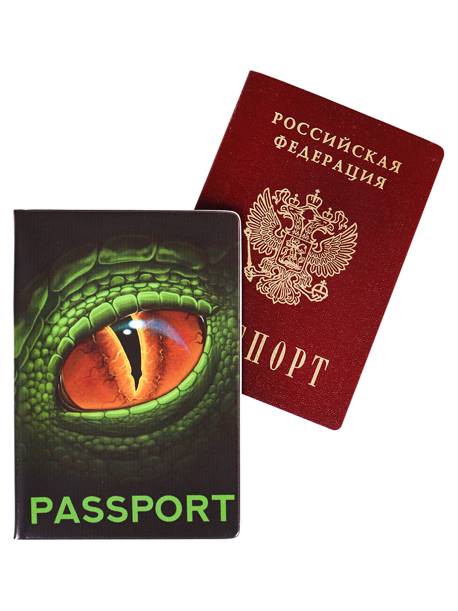 Обложка для паспорта ПВХ Miland Глаз дракона ОП-4485