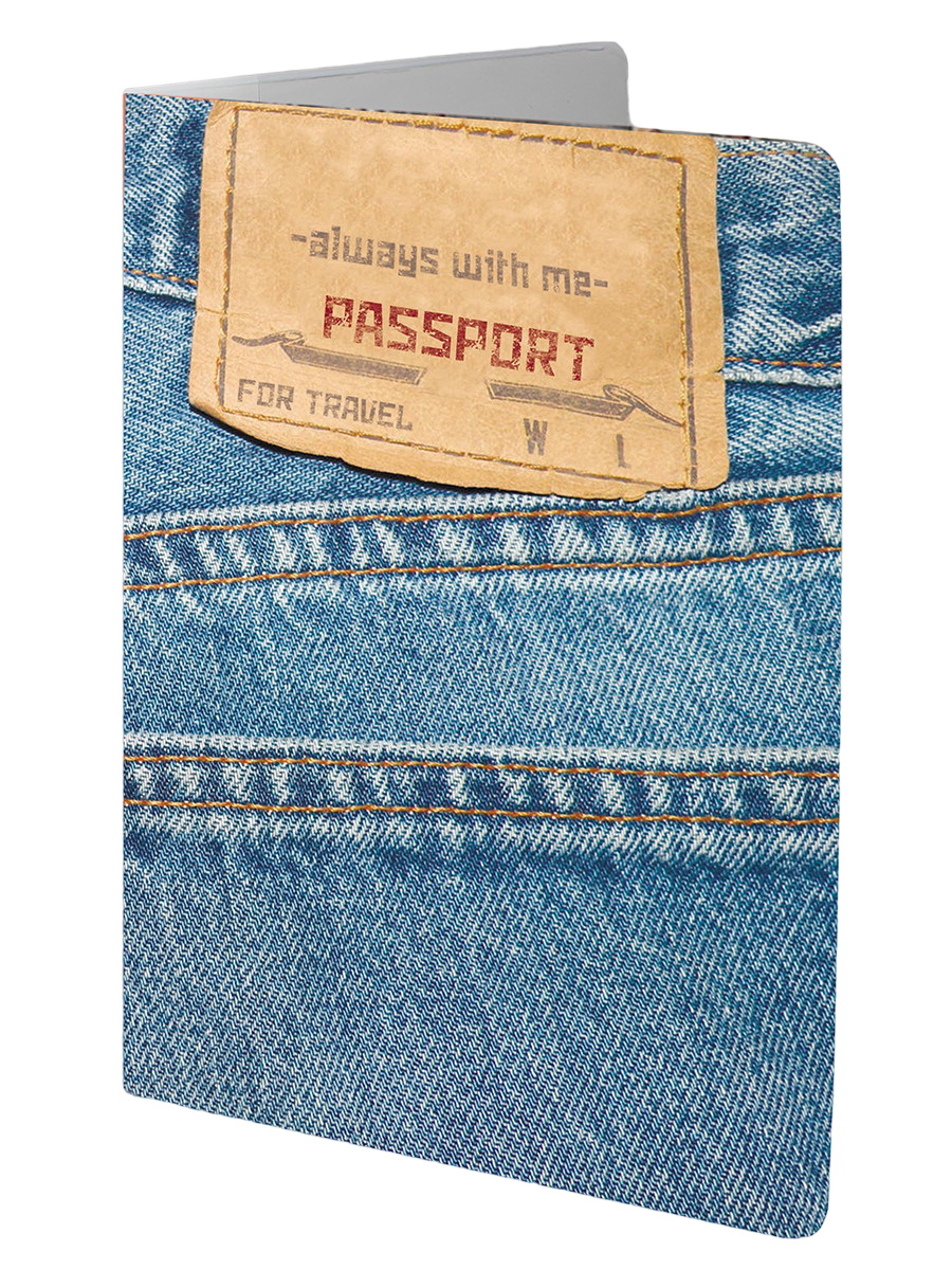 Обложка для паспорта ПВХ Miland Джинсы ОП-5388