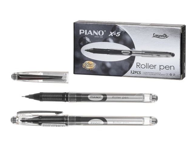 Ручка роллер Piano X-5 черная 0.5мм