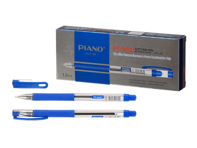 Ручка масляная Piano синяя 0.5мм PT-350