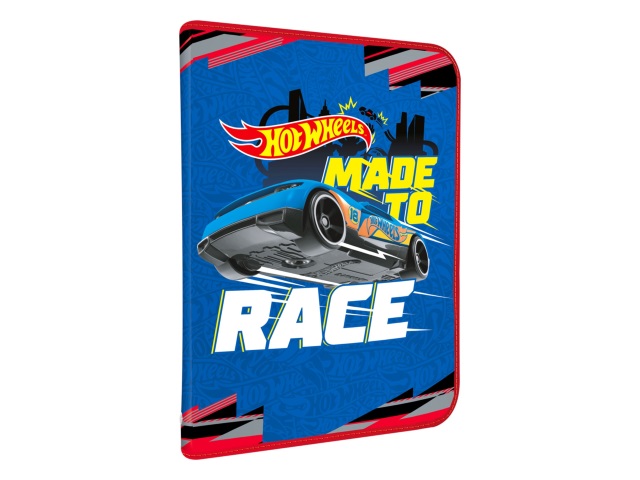 Папка для тетрадей A4 на молнии Академия Холдинг Hot Wheels HWGB-US1-CPBFLA4
