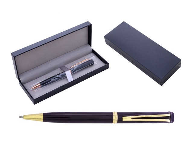 Ручка шариковая поворотная Mazari Melior G M-7698-70 металл синяя 0.7мм в футляре